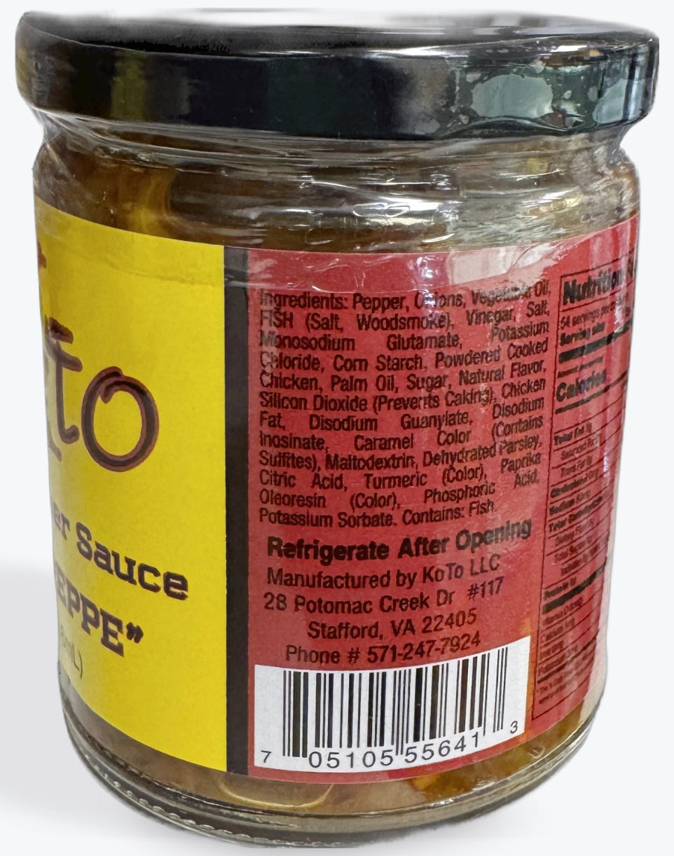 Kotto Fried pepper Sauce- Mild Pepper 9oz