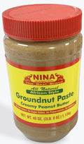 Groundnut paste 2LB— creamy peanut butter (No Sugar Added, No Salt Added)