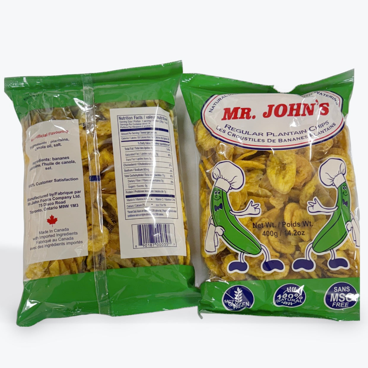 Mr John’s plantain Chips 2-packs