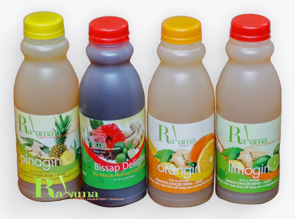 Ginger, Pineapple, Orange and Hibiscus Drinks 473ml -6packs