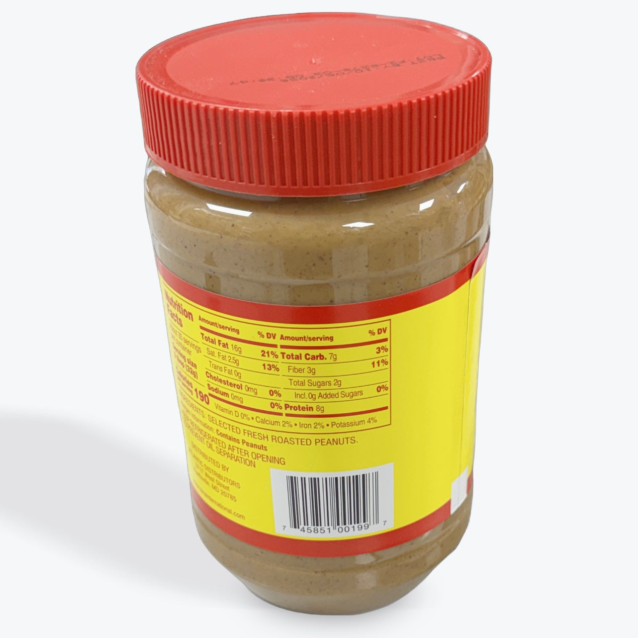 Groundnut paste 2LB— creamy peanut butter (No Sugar Added, No Salt Added)